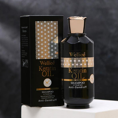 Wellice Premium Edition Keratin Oil Spa Vitamins Anti Dandruff Shampoo