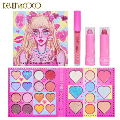 Kevin & Coco 26-Color Barbie Makeup Kit