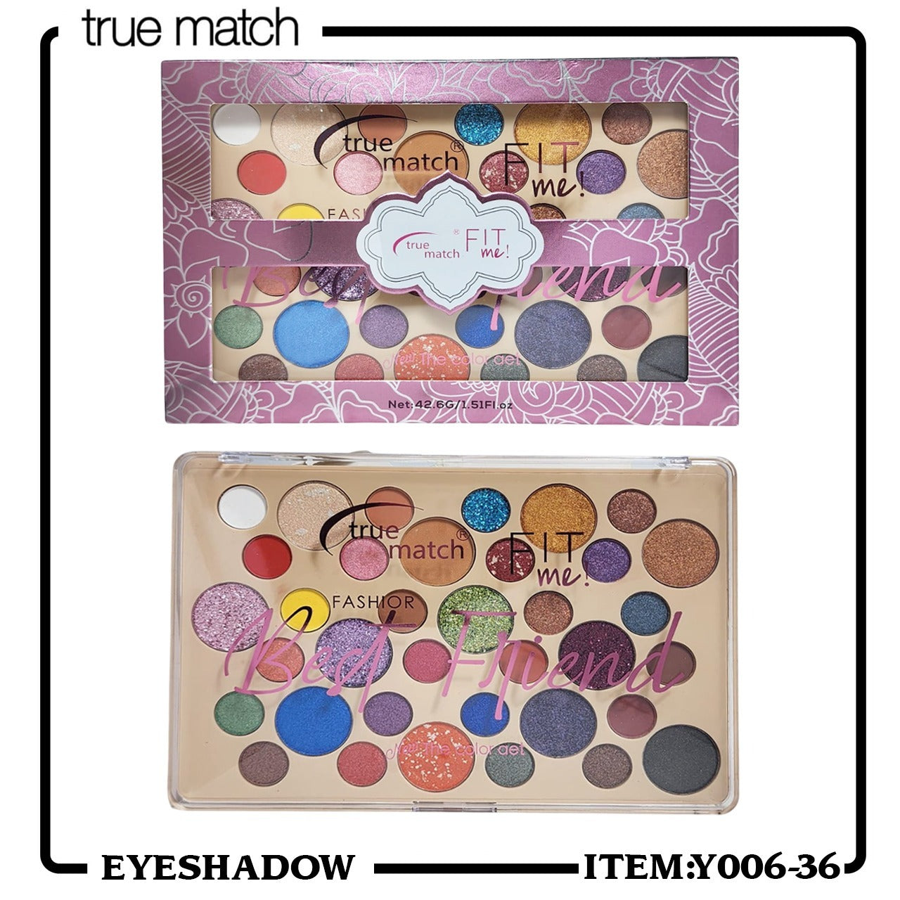 True Match Fit Me 36 Color Eyeshadow Kit