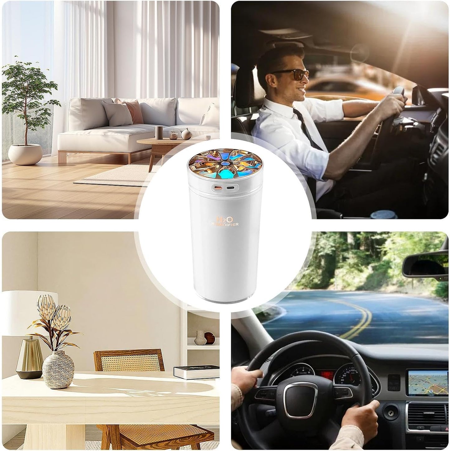 Mini Portable Humidifier 300ml Rechargeable