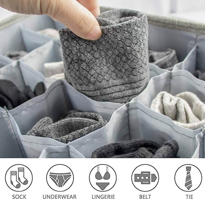 24 Pocket Socks Organizer Box