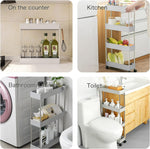 Smart Cart Trolly Shelf Rack Organizer 4 Layer