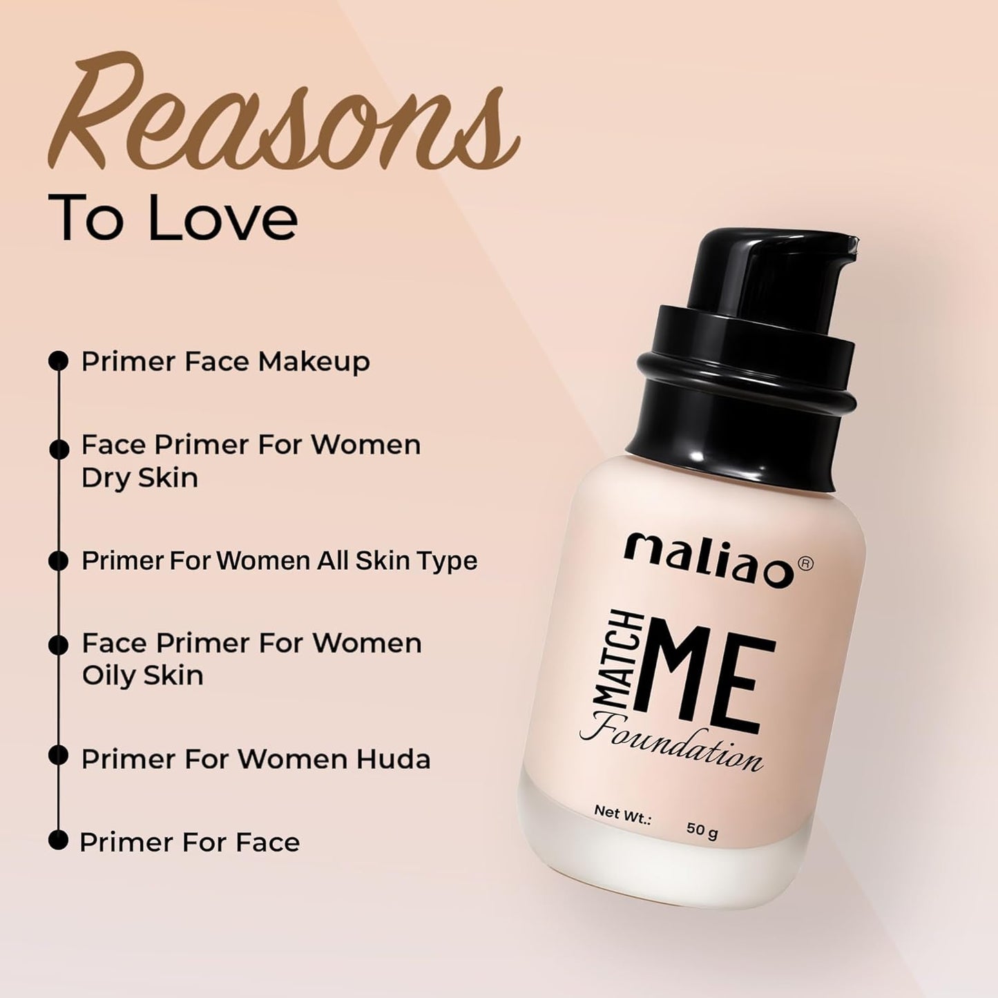 Maliao Powder-Less Liquid Oil-Free Water Base Primer - Lasting No-Makeup Effect