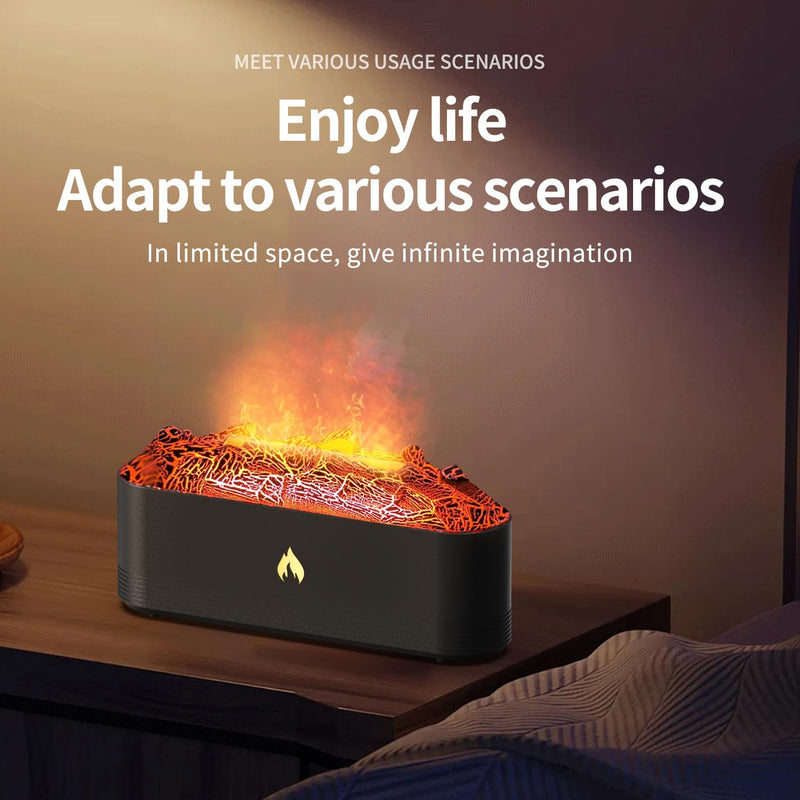 Aromatherapy Volcano Flame Bliss Diffuser Ultrasonic Humidifier