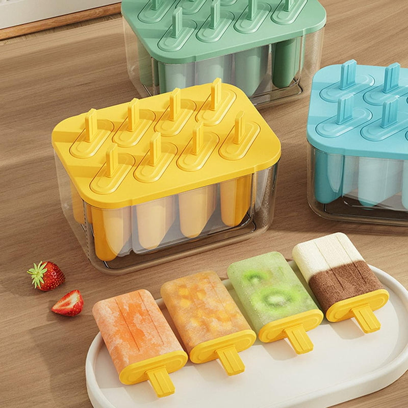 Leak-Proof Silicone Ice Cream Popsicle Mold Includes 8 Sticks&nbsp;