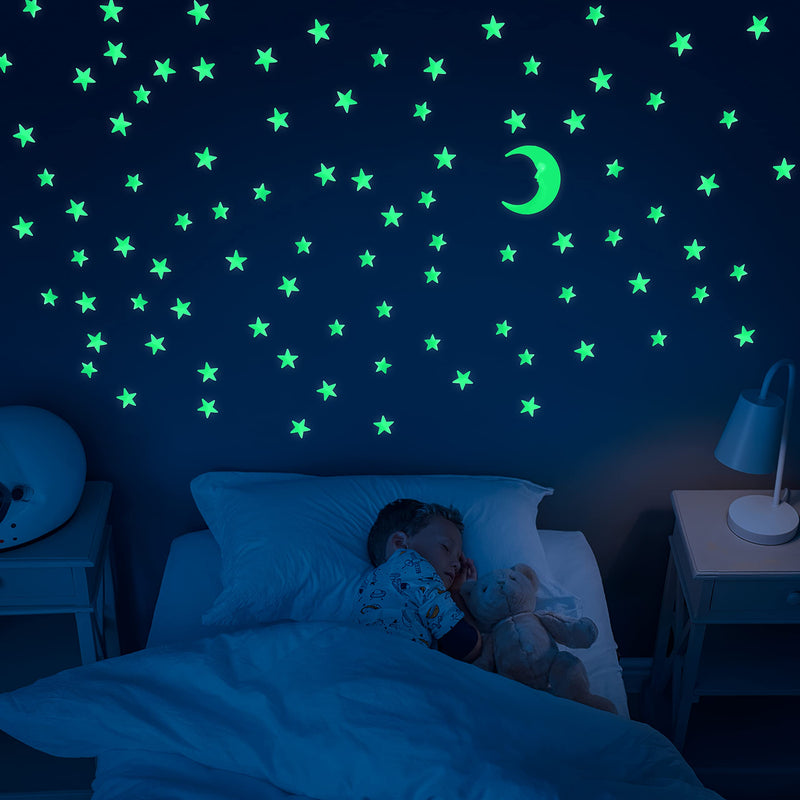 Glowing Stars Night Glow Stars For Kids Room Pack Of 100