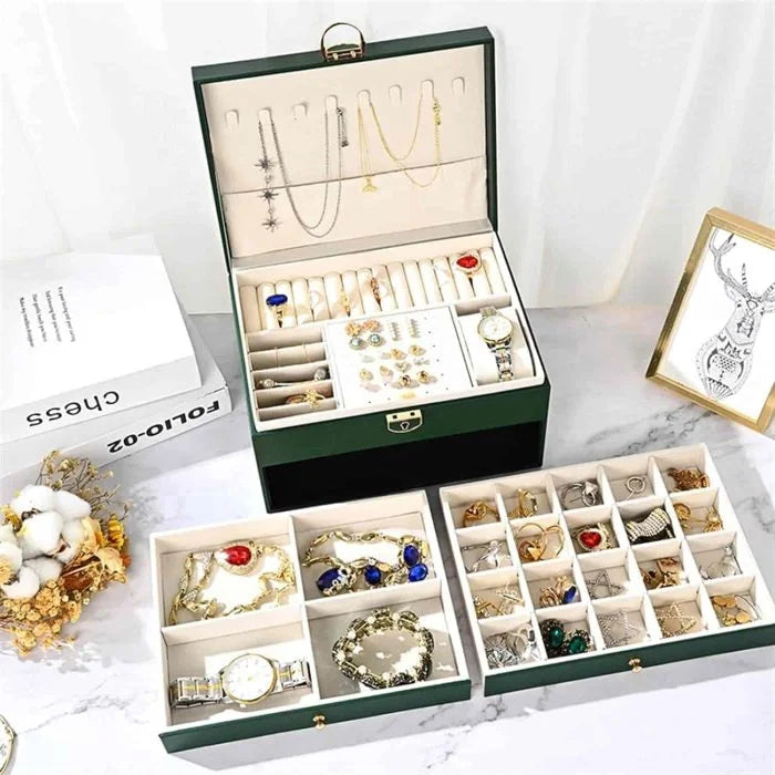 Multipurpose Luxury Lockable Jewelry Organizer