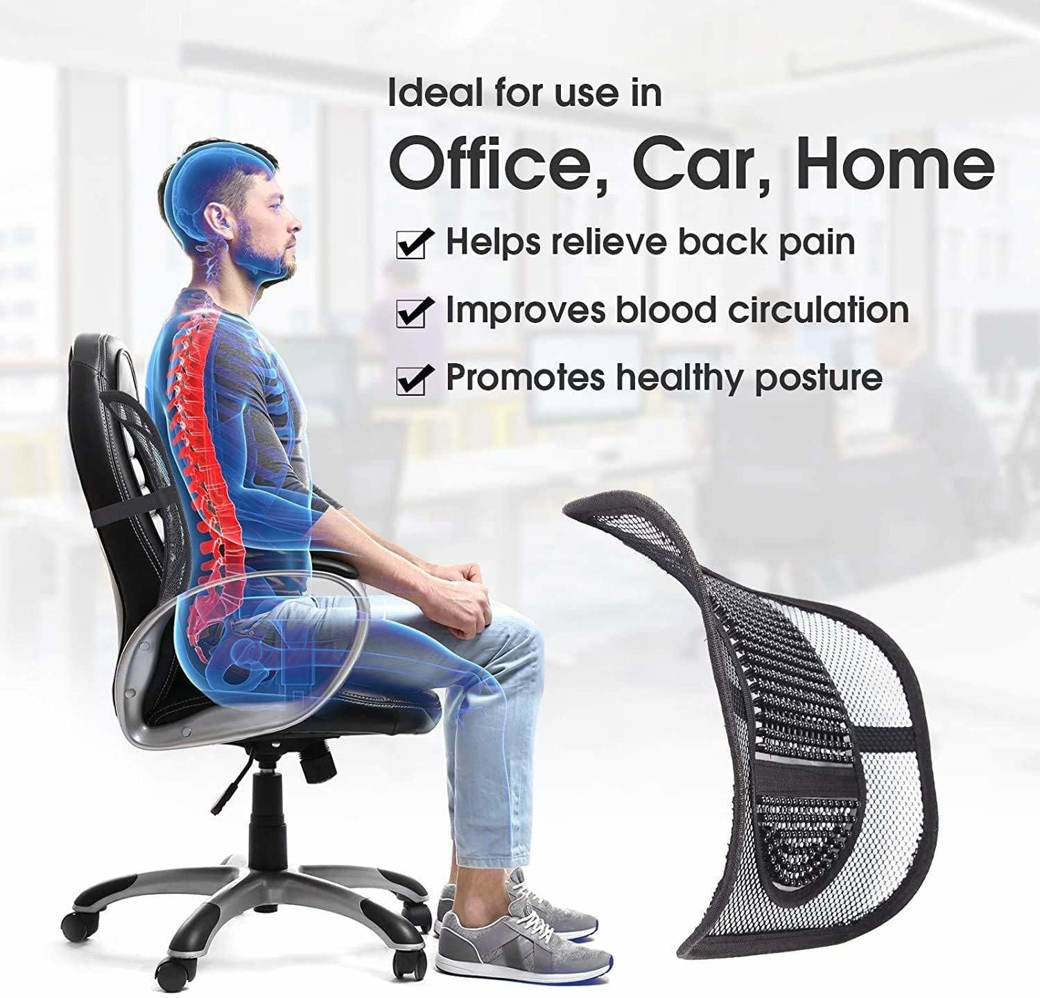 Back Rest Car Chair Back Support To Relieve Lower Back Pain For Car Seat Office Chair Wheelchair