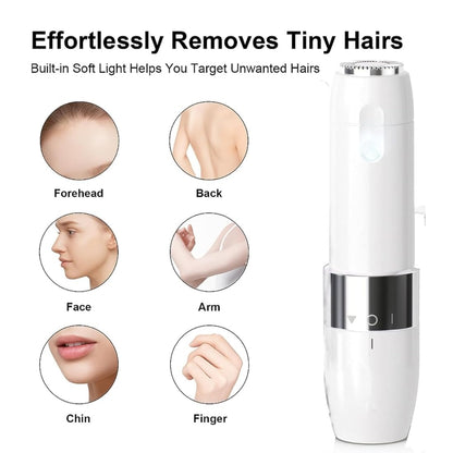 Rechargeable Flawless Hair Removal Machine Painless Facial For Face Chin Cheek Eyebrow Upper Lip Hair Removal Trimmer Shaver For Women