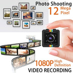 Mini Portable Smart Spy Webcam Camera Motion Detection Video Recording Night Vision SQ11 1080P