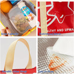 Reusable Happy  Food Thermal Bag For Lunch