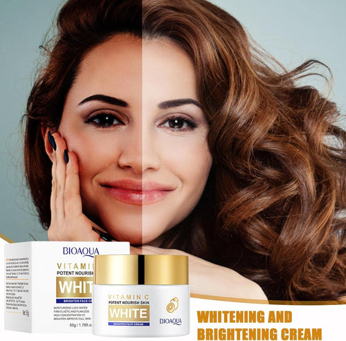 BIOAQUA Vitamin C Potent Nourish Skin White Brighten Face Cream