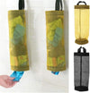 Hanging Mesh Grocery Bag Holder Storage Bag Dispenser