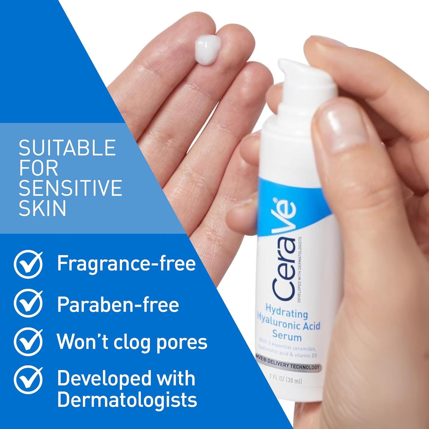 CERAVE	HYDRATING SERUM WITH HYALURONIC ACID  30ML