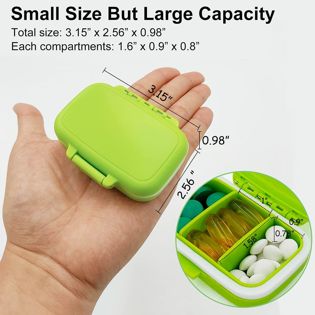 Small 3 Compartments Medicine Box Pill Box