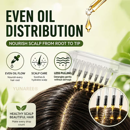Crystal Serum Applicator Scalp Massage Comb