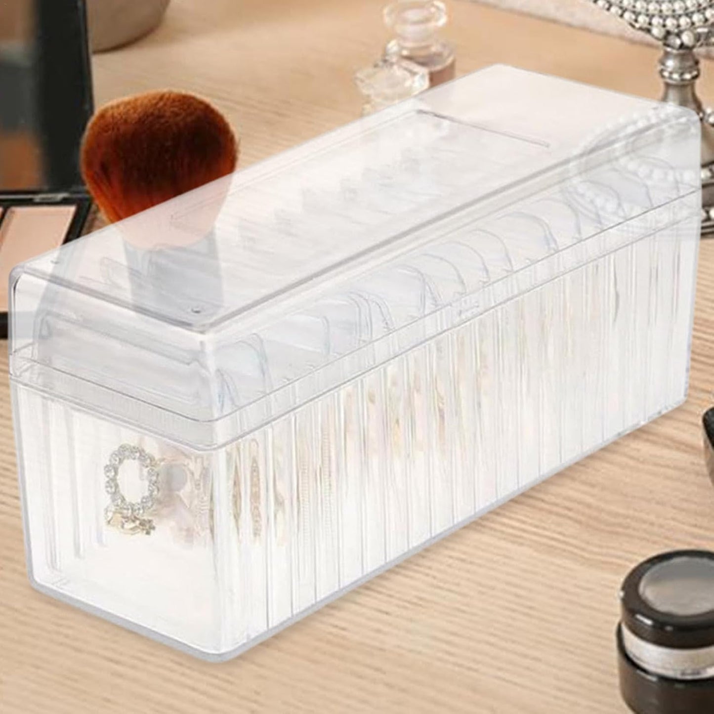 20 Pouch Portable Acrylic Jewelry Box Organizer