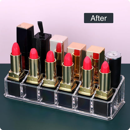 Acrylic Makeup Organizer Storage Box 12 Grid
