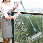 U-Shaped Retractable Glass Scraper Window Cleaner Double-Sided Glass Cleaning Tool High-Altitude