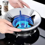 Flame Protector Fireproof Windshield Gas Stove Energy Saver Windproof Ring Bracket