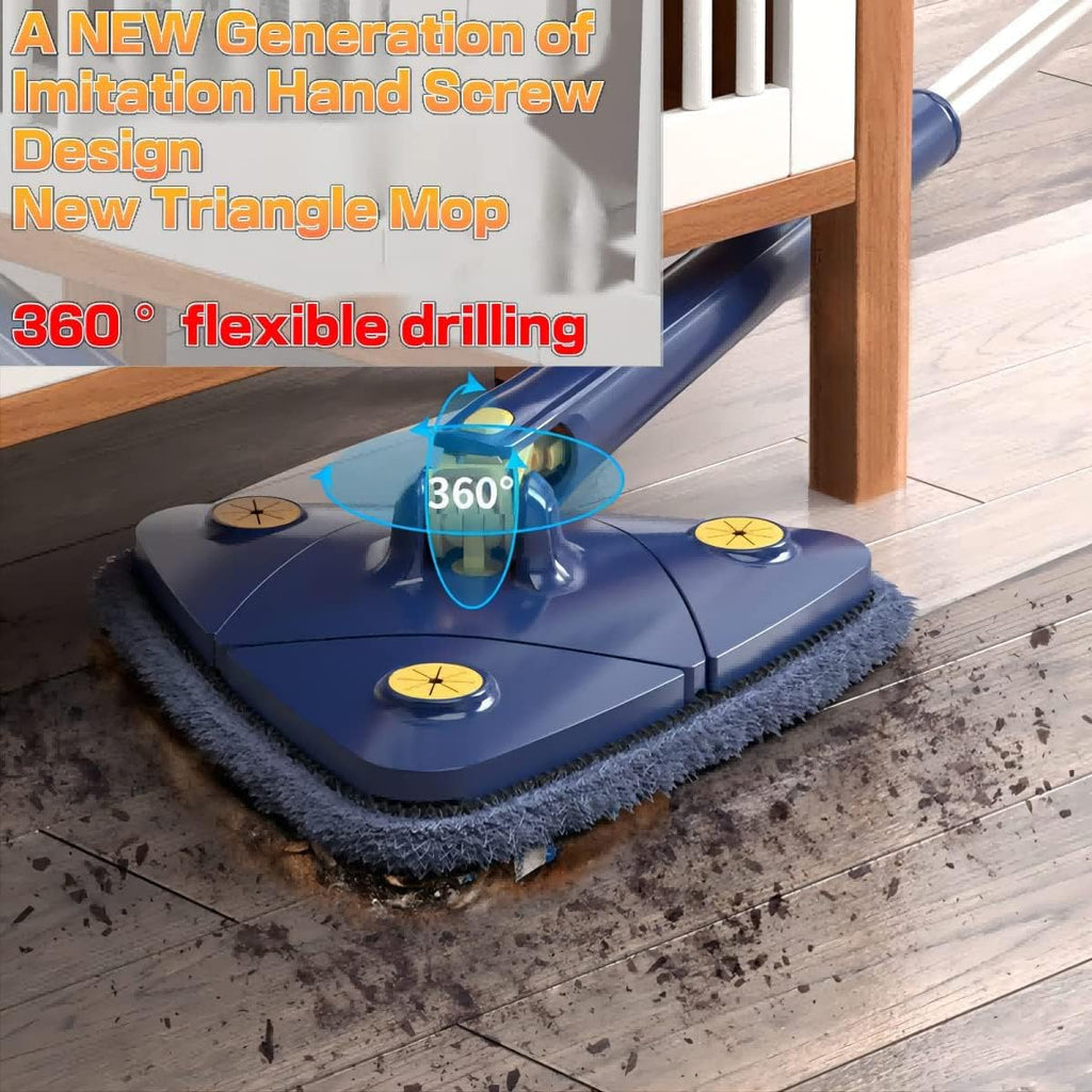 360° Rotatable Adjustable Cleaning Mop with Microfiber Mop Pad