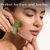 Double Thorn Jade Roller Facial Massage Gua Sha Stone 2in1 Set (Premium Quality)