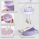 Silicone Makeup Brush Cleaner 3in1 Cleanser Bowl Hanging Drying Basket