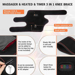 Electric Leg Joint Heating Vibration Massage Therapy Elbow Brace Arthritis Pain Physiotherapy Knee Support