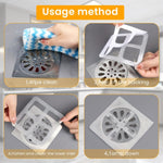 Multifunctional Self Adhesive Drain Sticker Patch Kitchen Bathroom Sink Strainer Stopper