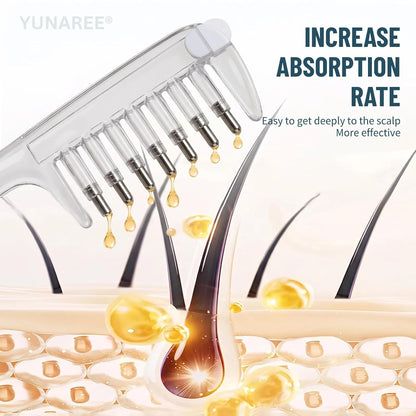 Crystal Serum Applicator Scalp Massage Comb