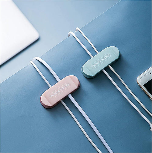 4Pcs Wall Mounted Punch Free Adhesive Plug Hook Cable Wire Socket Holder