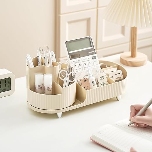 360 Rotating Makeup Cosmetic Organizer Brush Holder For Vanity