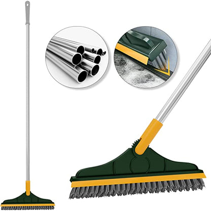 Floor Scrub Brush With Long Telescopic Handle 3 In 1