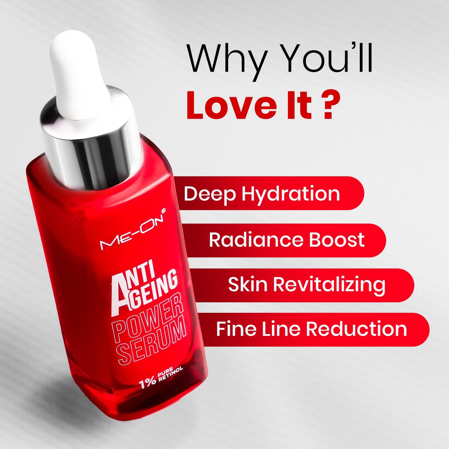 Me-On Anti Ageing Power Serum & Cream – 1% Pro-Xylane + Hyaluronic Acid