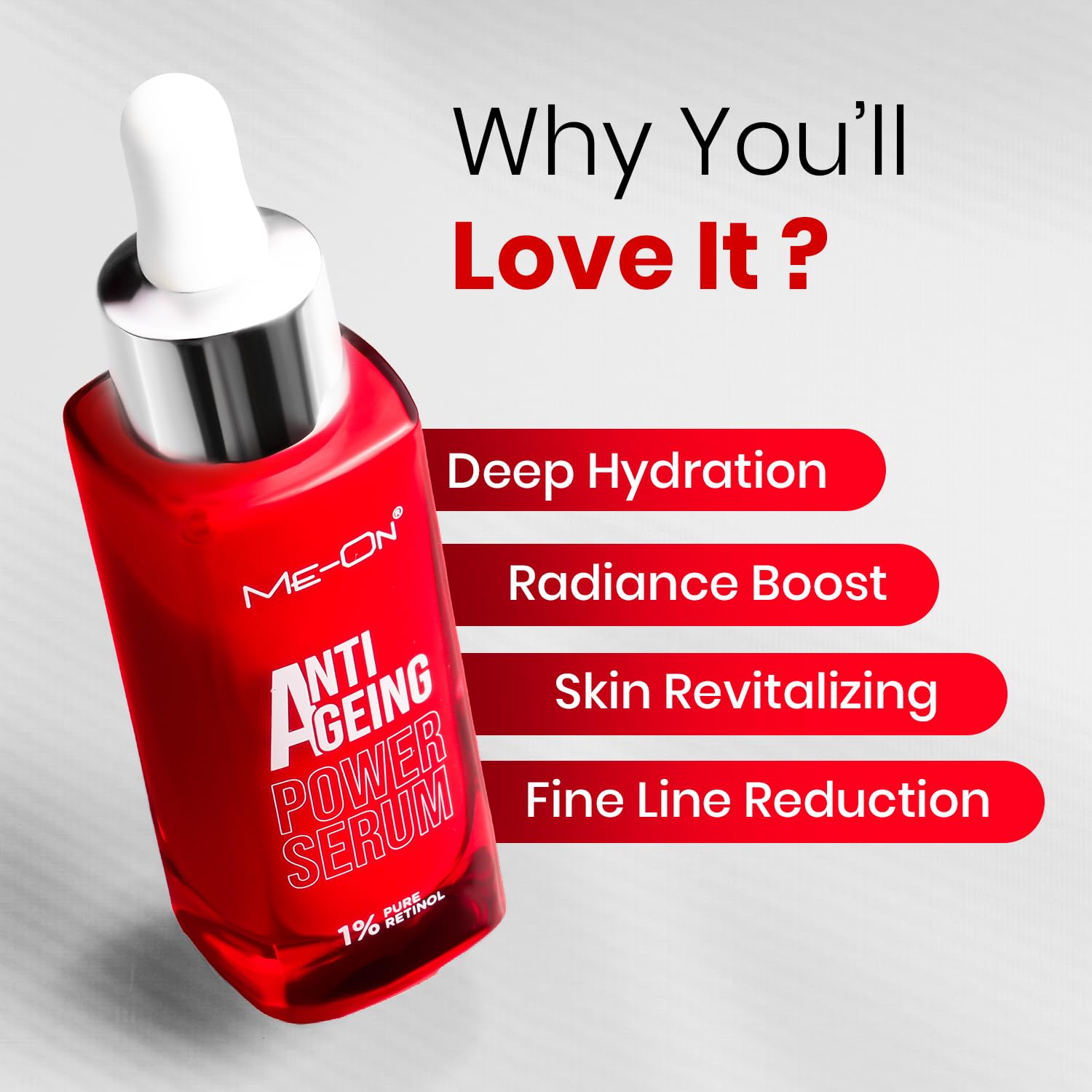 Me-On Anti Ageing Power Serum & Cream – 1% Pro-Xylane + Hyaluronic Acid