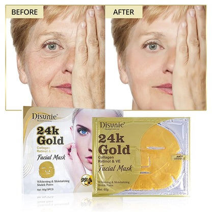 Disunie 24K Gold Collagen And Retinol VE Facial Mask