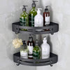 Multipurpose Drill-Free Bathroom Storage Shower Shelf Corner Caddy Organizer With 2 Hook 1 Peice