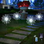 Solar Firework Light Waterproof Outdoor 8 Lighting Modes Fairy String Solar Lights Garden Decoration 200LED Warm Light