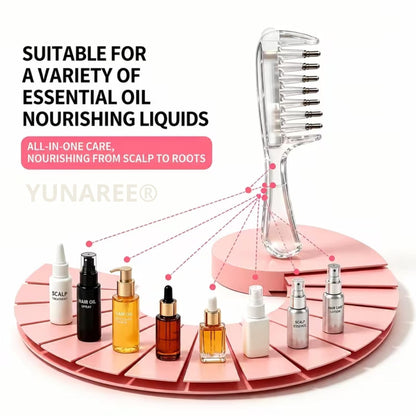 Crystal Serum Applicator Scalp Massage Comb