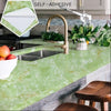 Green Marble Design Self Adhesive Kitchen Marble Wallpaper Wall Sticker