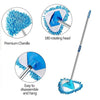 Multifunctional 360 Degree Rotatable Adjustable Microfiber Telescopic Triangle Long Handle Cleaning Mop