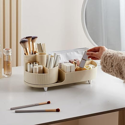 360 Rotating Makeup Cosmetic Organizer Brush Holder For Vanity