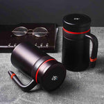 Stainless Steel Thermos Flask Mug With Handle And Temperature Display Mug 500ml