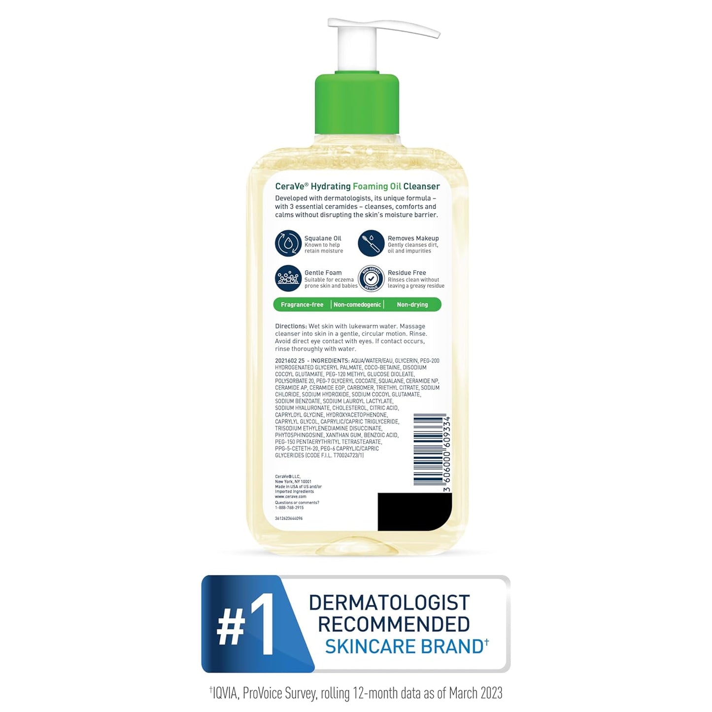 CERAVE	HYDRATING FOAMING OIL CLEANSER 236ML