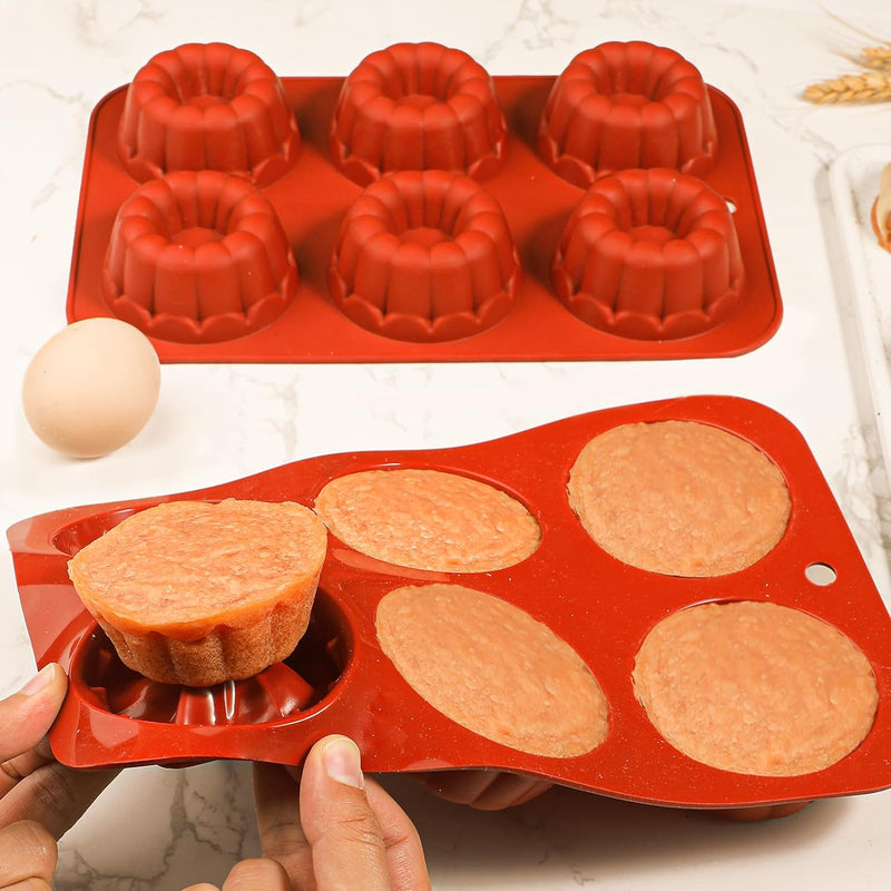 Flower Design Silicone Mini Tube Cake Pan Mold for Baking Chocolate Jelly Pudding Dessert