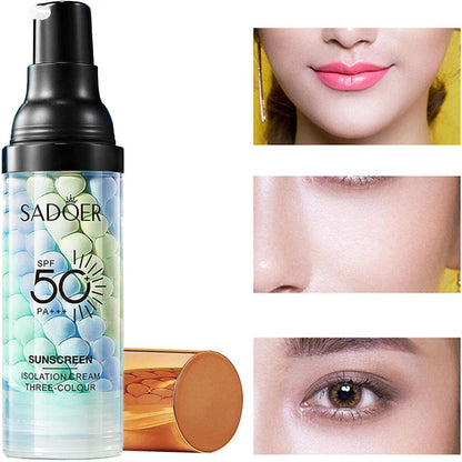 Sadoer SPF 50+ PA+++ Sunscreen Isolation Cream Three Color