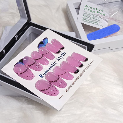 Romantic Myth Classic Elegance Press-On Nail Kit Cat's Eye Nails