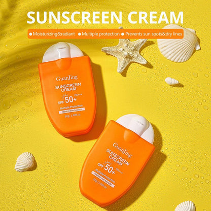 Guanjing Sunscreen Cream SPF 50+ PA+++ Multiple Protection & Moisturizing Formula 50g