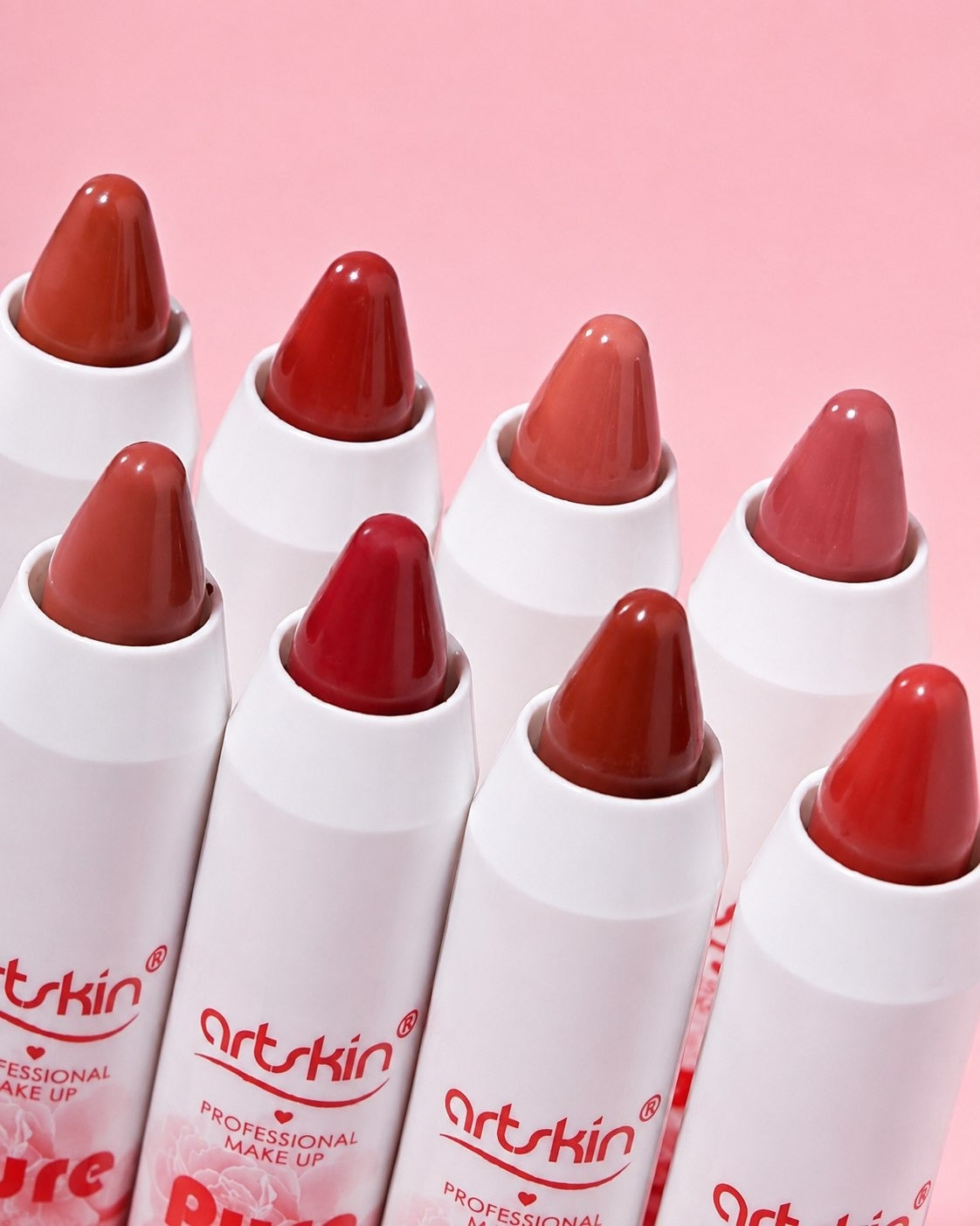 Artkin Rose Matte Lip Crayons Set of 6