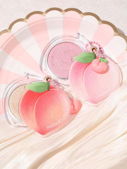 Hudamoji Peach Highlighter Keychain